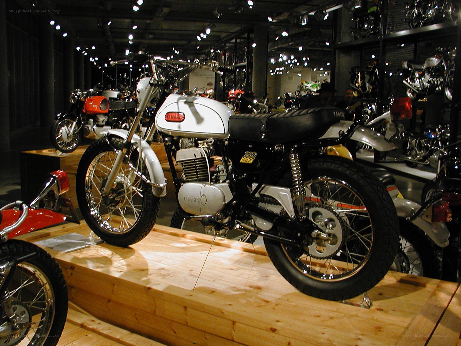 Yamaha motorcycle on display