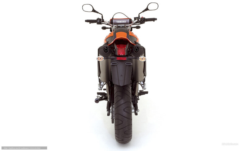 Yamaha motorcycle rear view