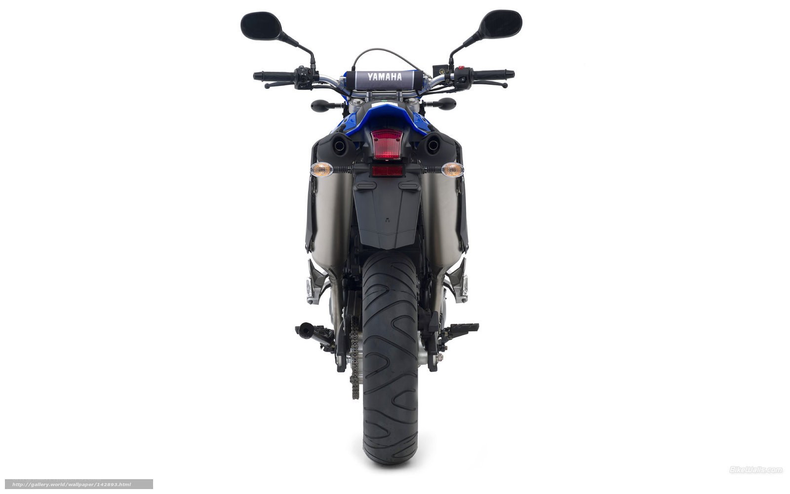 Yamaha motorcycle rear view