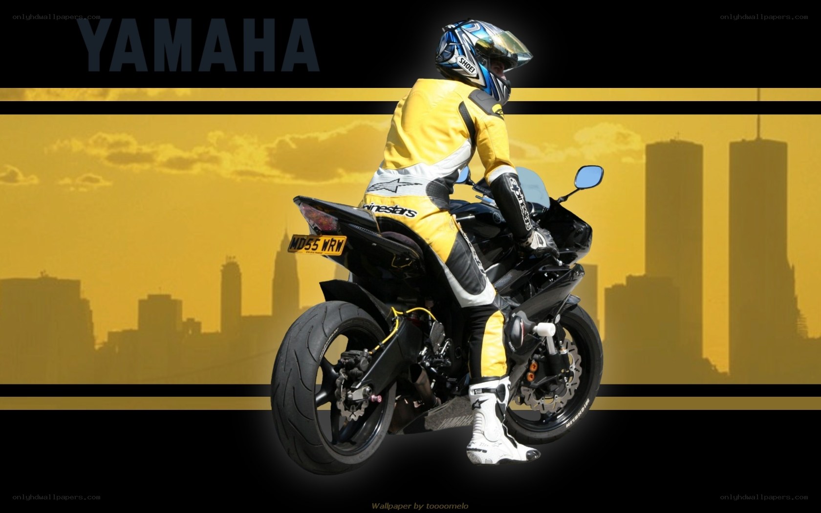 Yamaha motorcycle rider