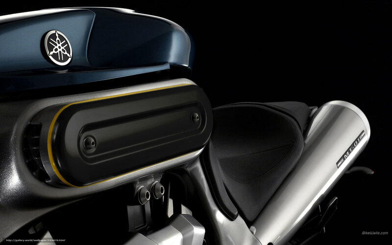 Yamaha MT-01 Motorcycle — Black, Dramatic