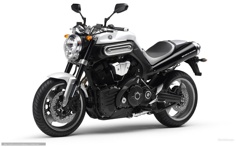 Yamaha MT-01 Motorcycle — Black, Neutral, Photograph