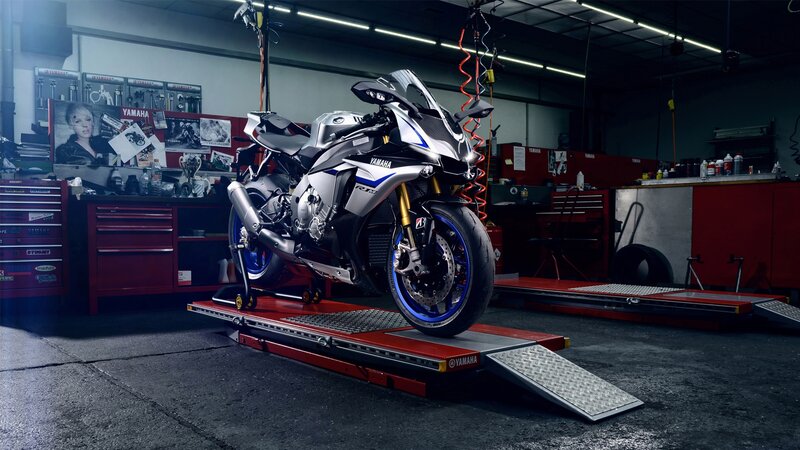 Yamaha R1 Motorcycle — Black, Dramatic