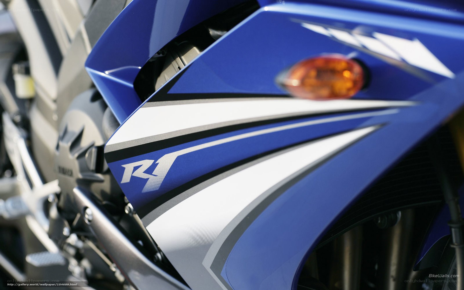 Yamaha R1 motorcycle front