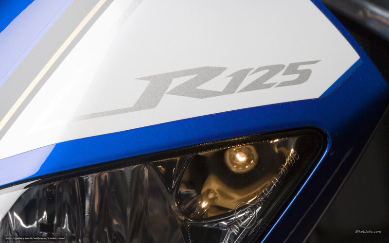 Yamaha R125 motorcycle headlight