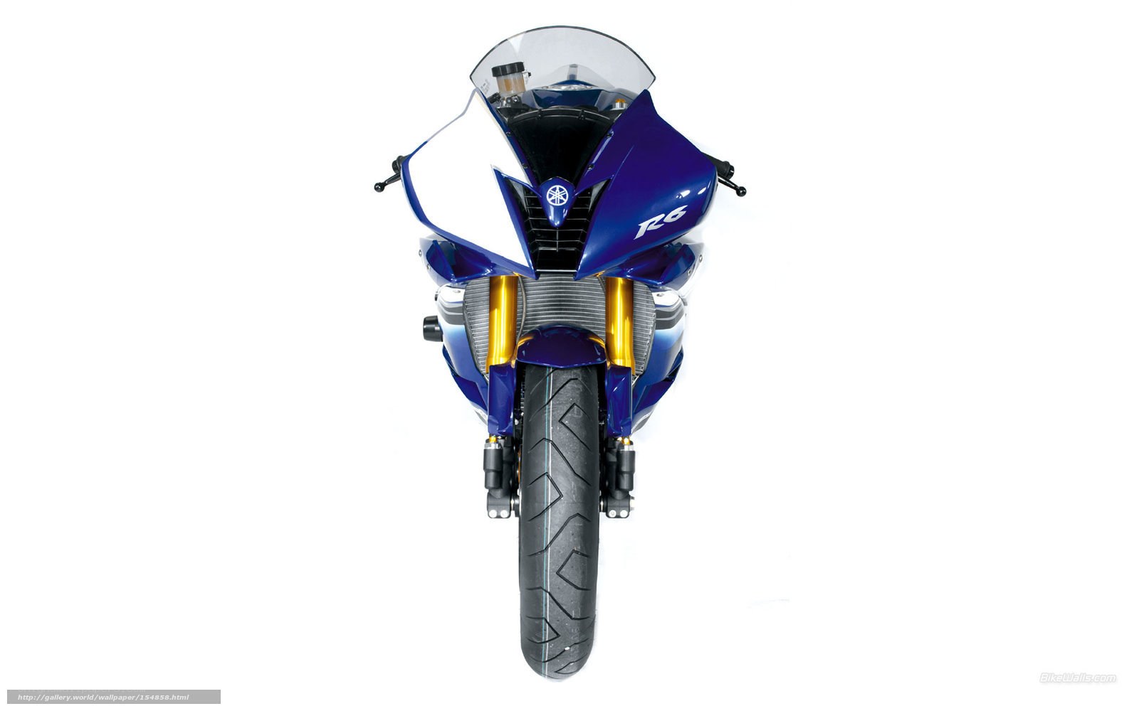 Yamaha R6 motorcycle front view