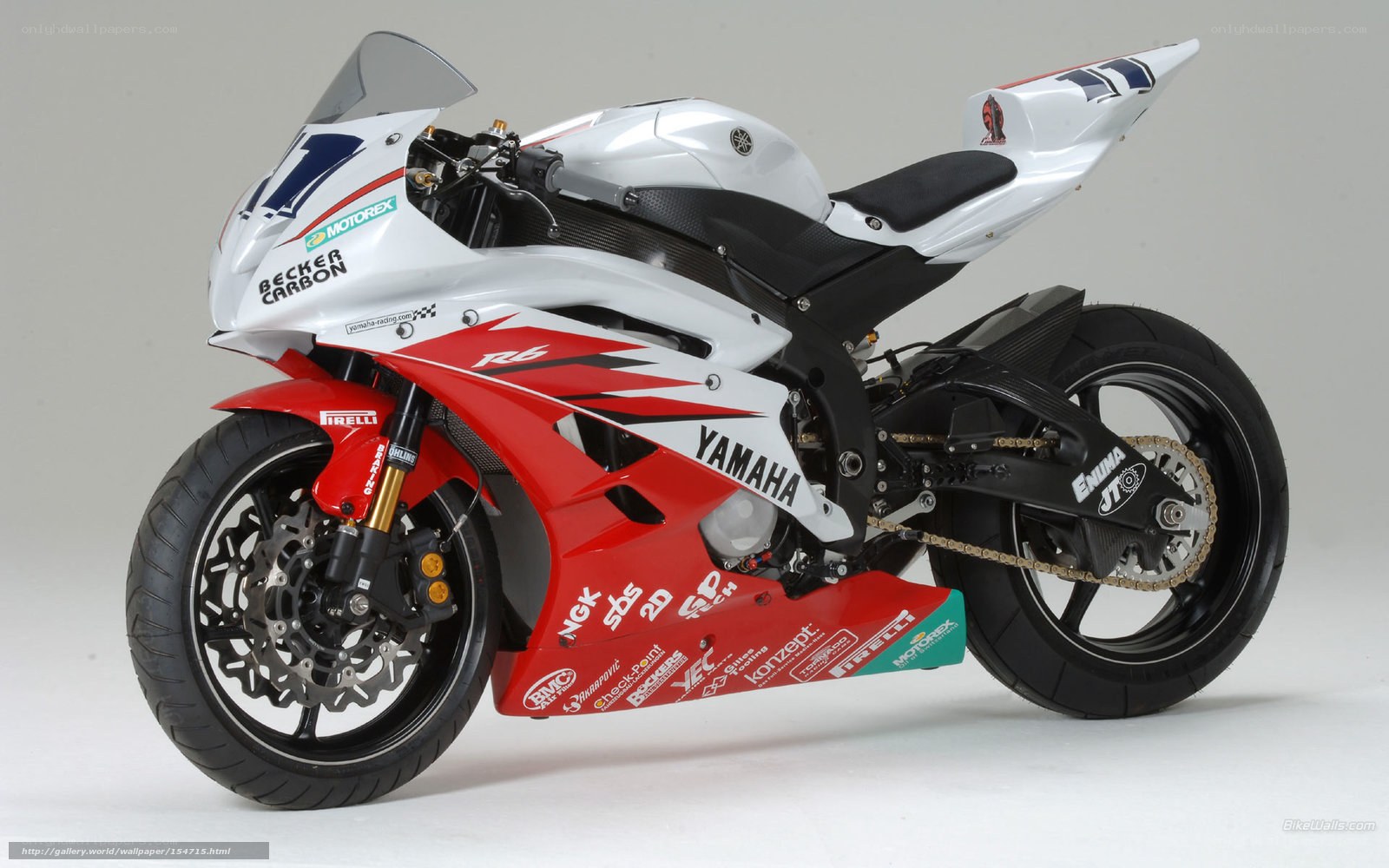 Yamaha R6 race motorcycle