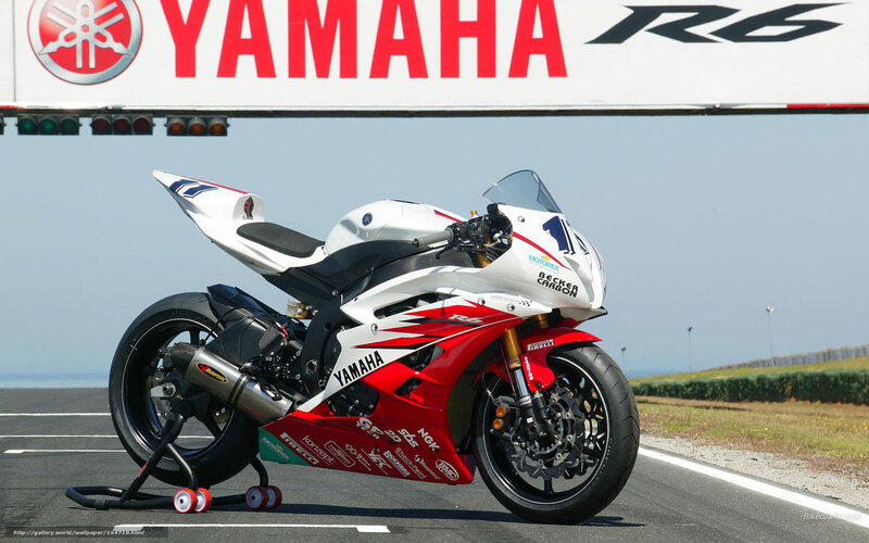 Yamaha R6 Race Motorcycle — Red