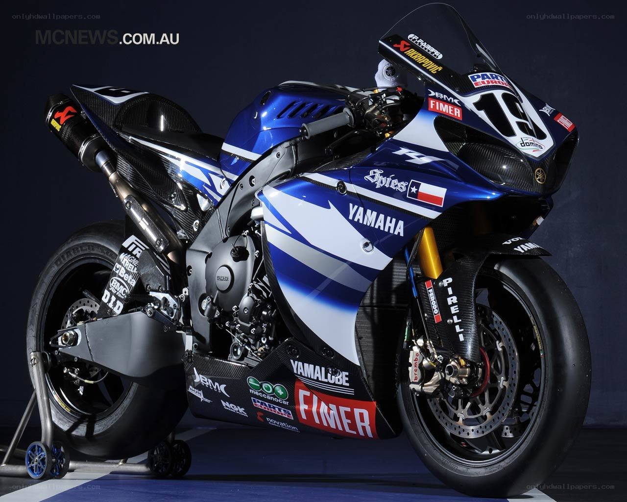 Yamaha racing motorcycle