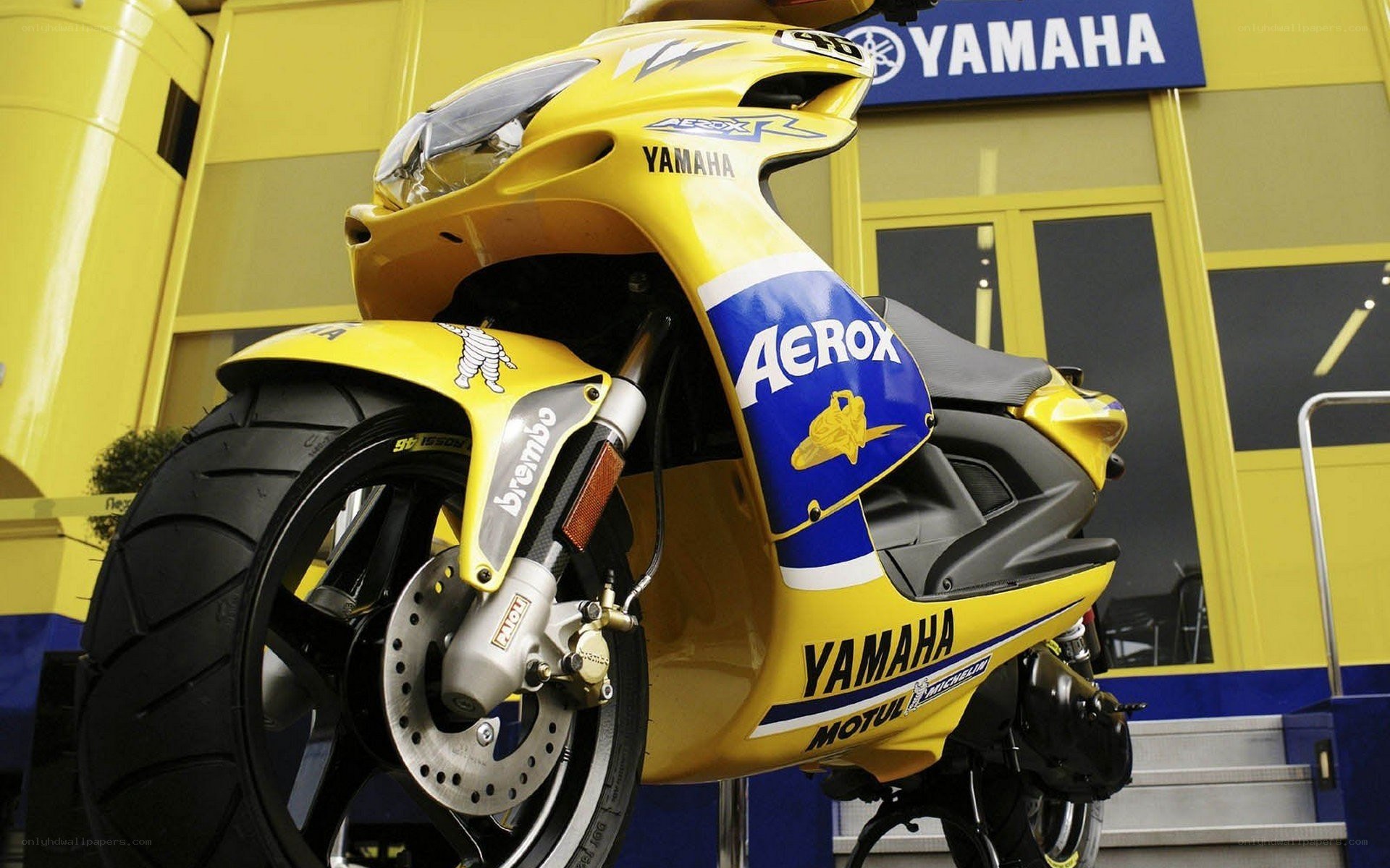 Yamaha racing motorcycle