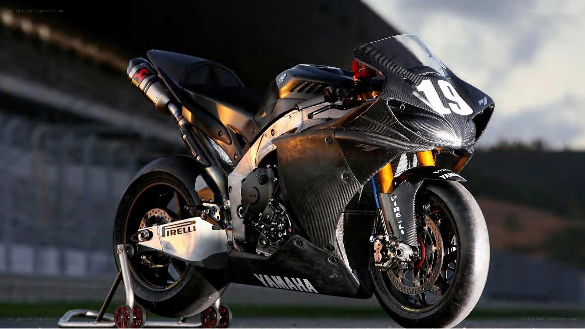 Yamaha racing motorcycle