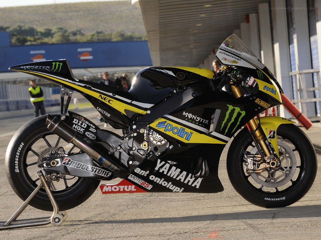 Yamaha racing motorcycle
