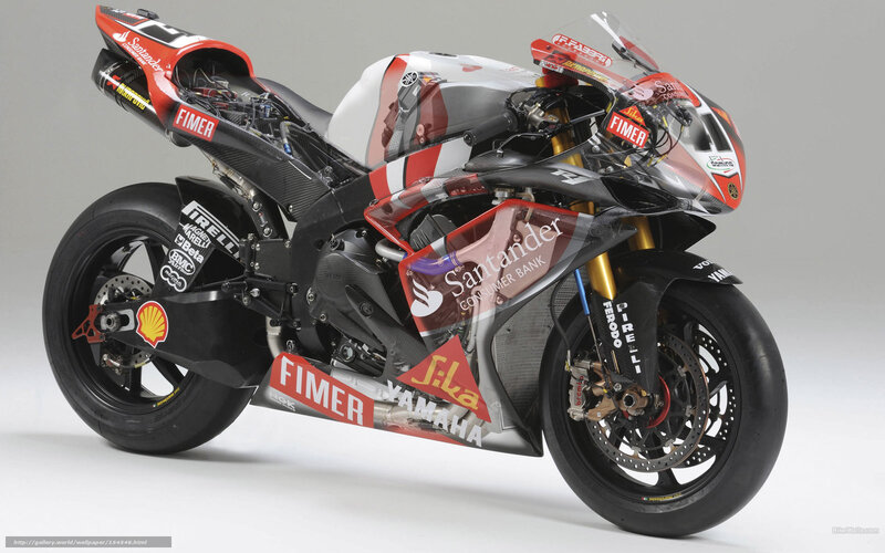 Yamaha Racing Motorcycle — Black, Neutral