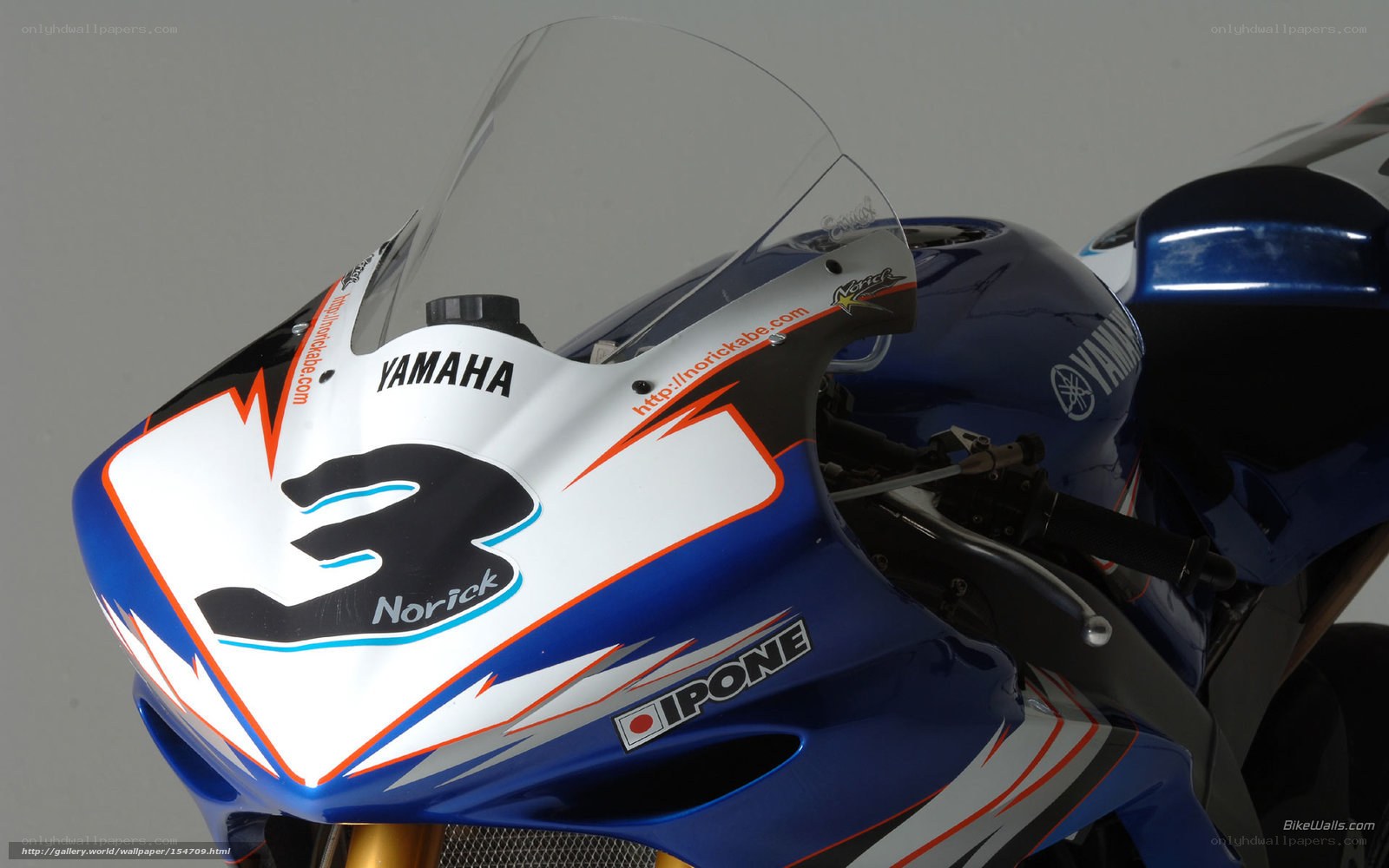 Yamaha racing motorcycle front