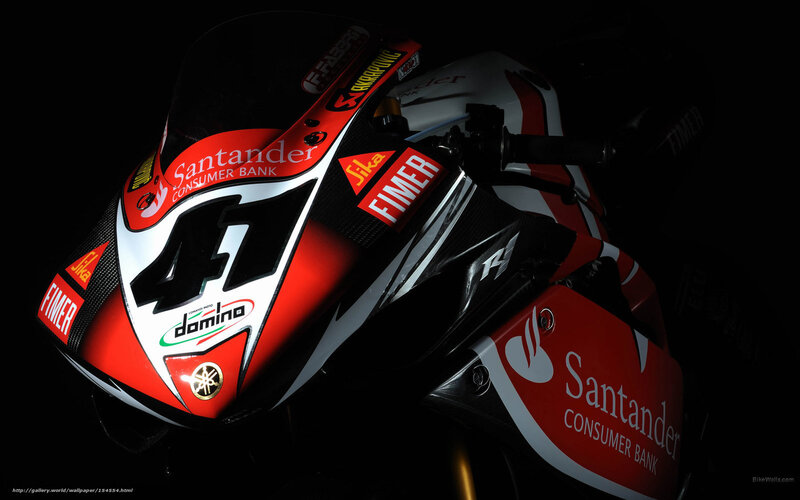 Yamaha Racing Motorcycle — Red, Dramatic