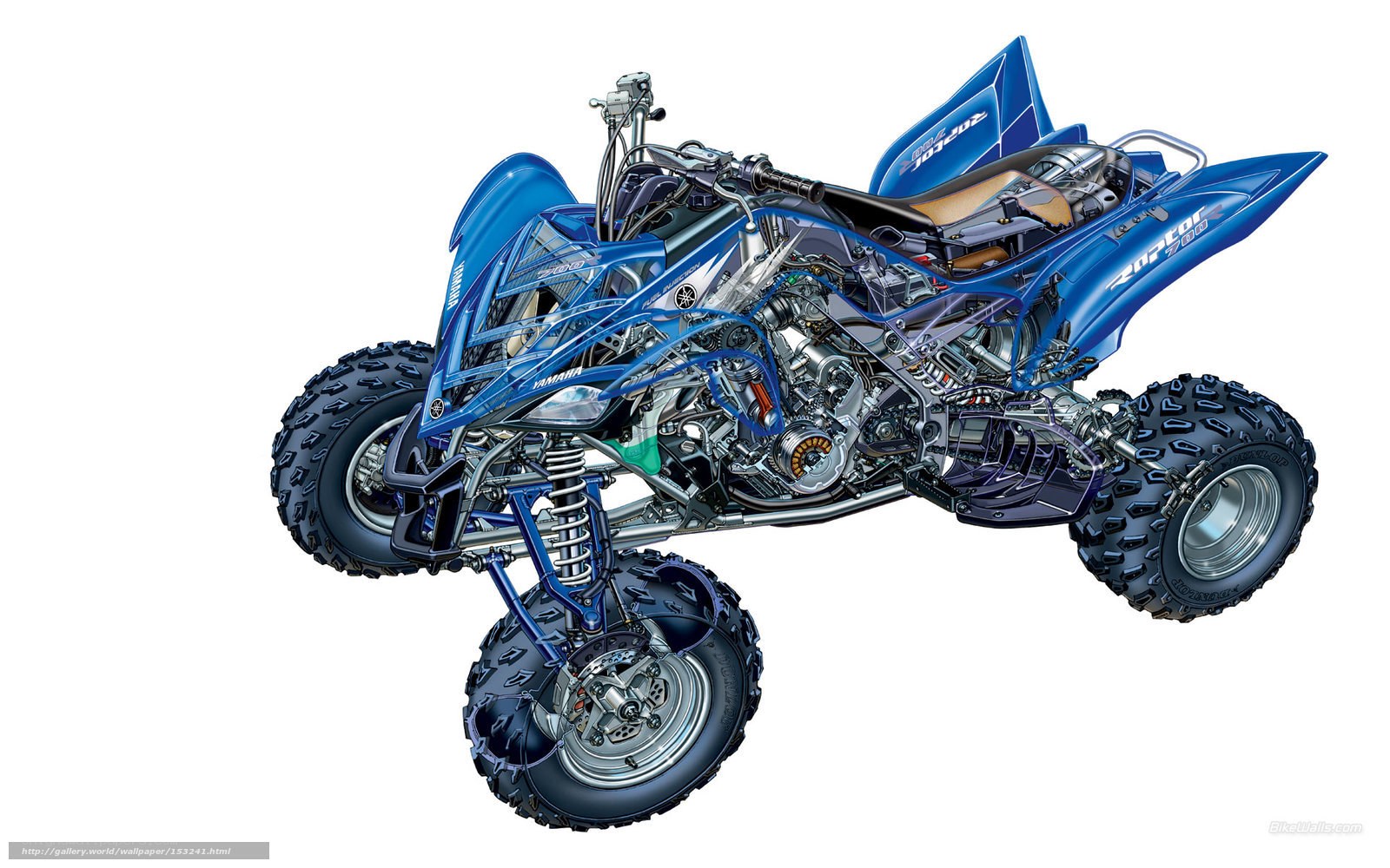 Yamaha Raptor 700X cutaway diagram