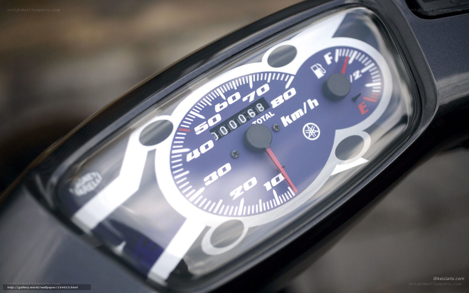 Yamaha scooter dashboard close-up