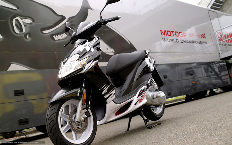 Yamaha scooter in MotoGP livery