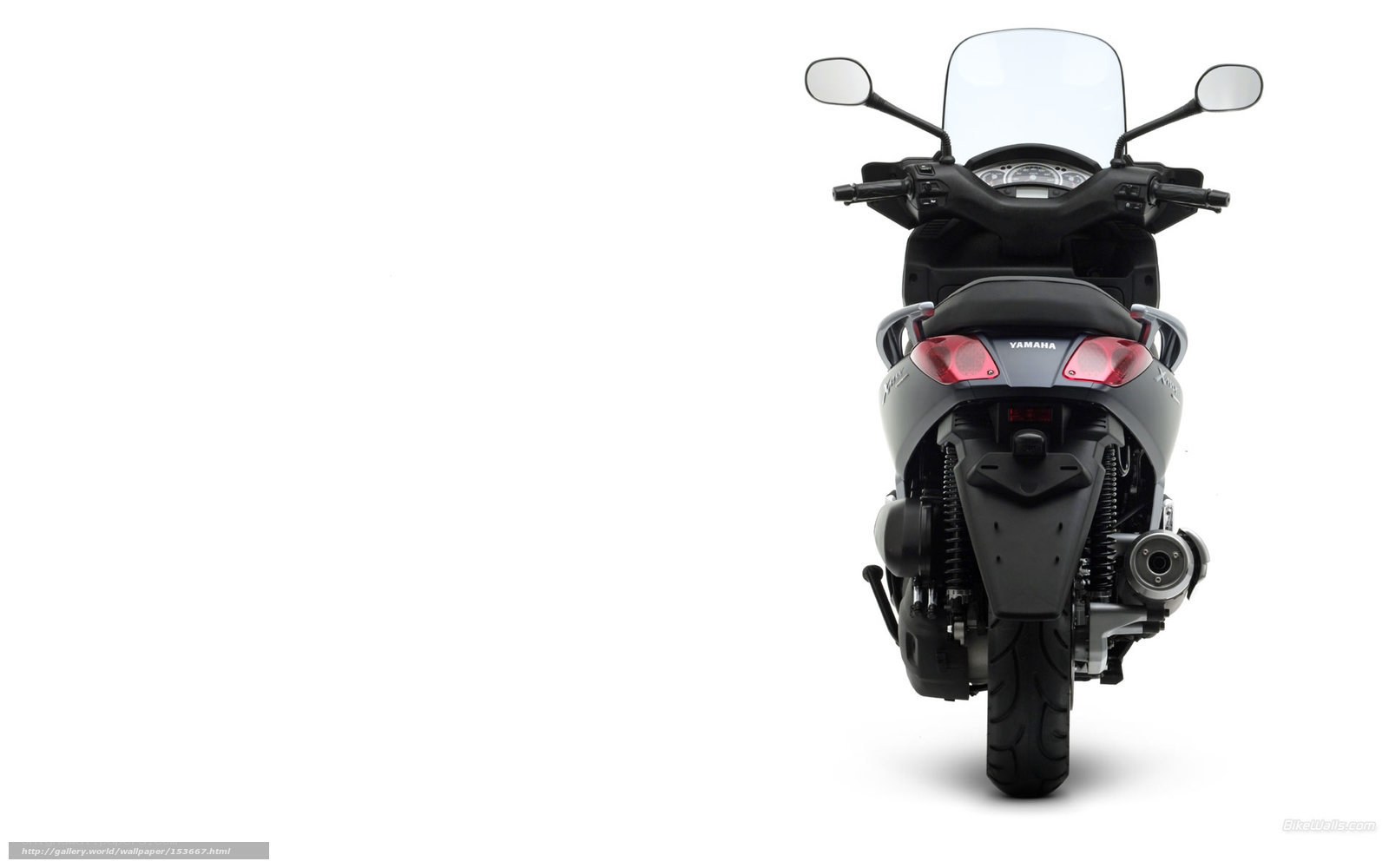 Yamaha scooter rear view