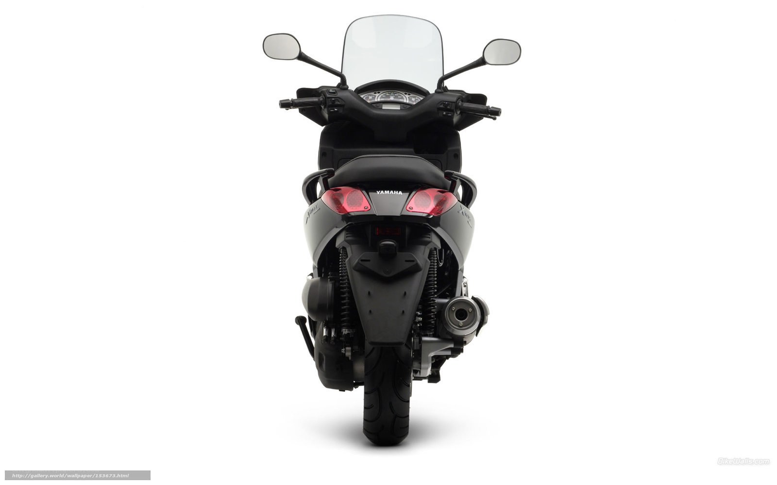 Yamaha scooter rear view