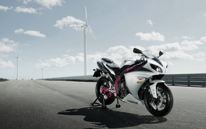 Yamaha sportbike on a road