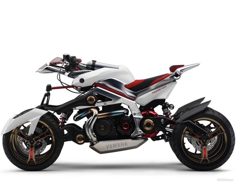 Yamaha Tesseract Motorcycle — White