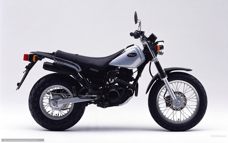 Yamaha TW Motorcycle — Black