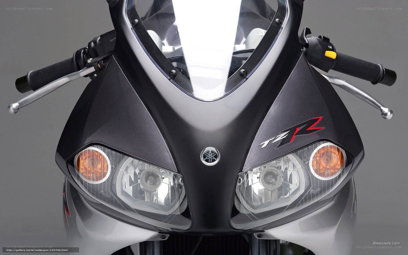 Yamaha TZR motorcycle front view