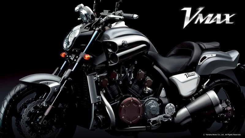 Yamaha V-Max Motorcycle — Black