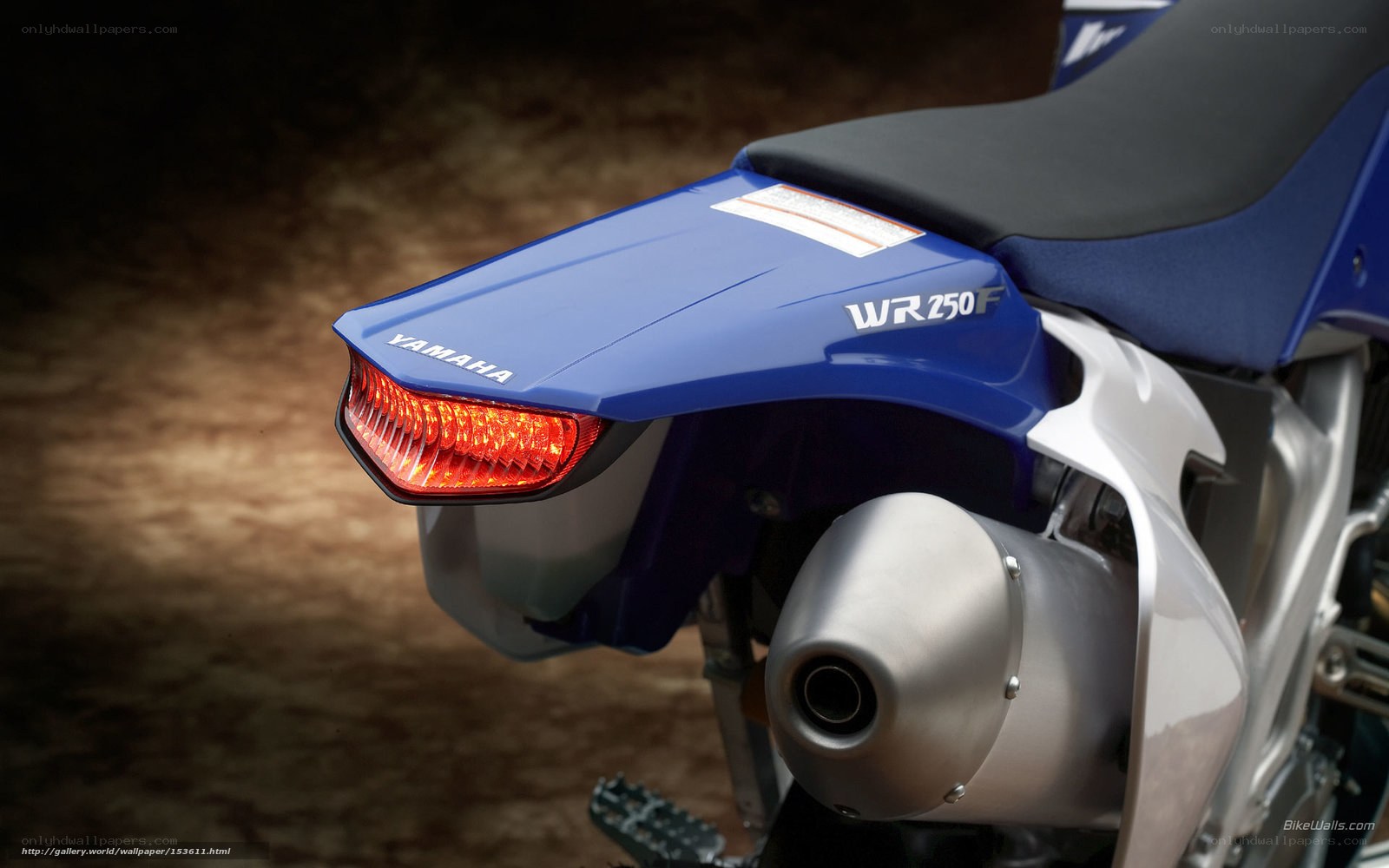 Yamaha WR 250F rear view