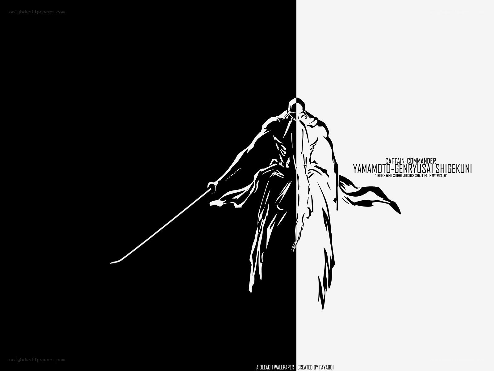 Yamamoto Shigekuni Bleach wallpaper