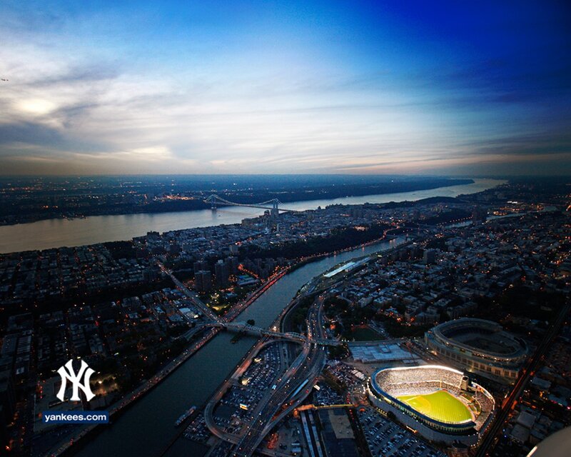 Yankee Stadium at dusk