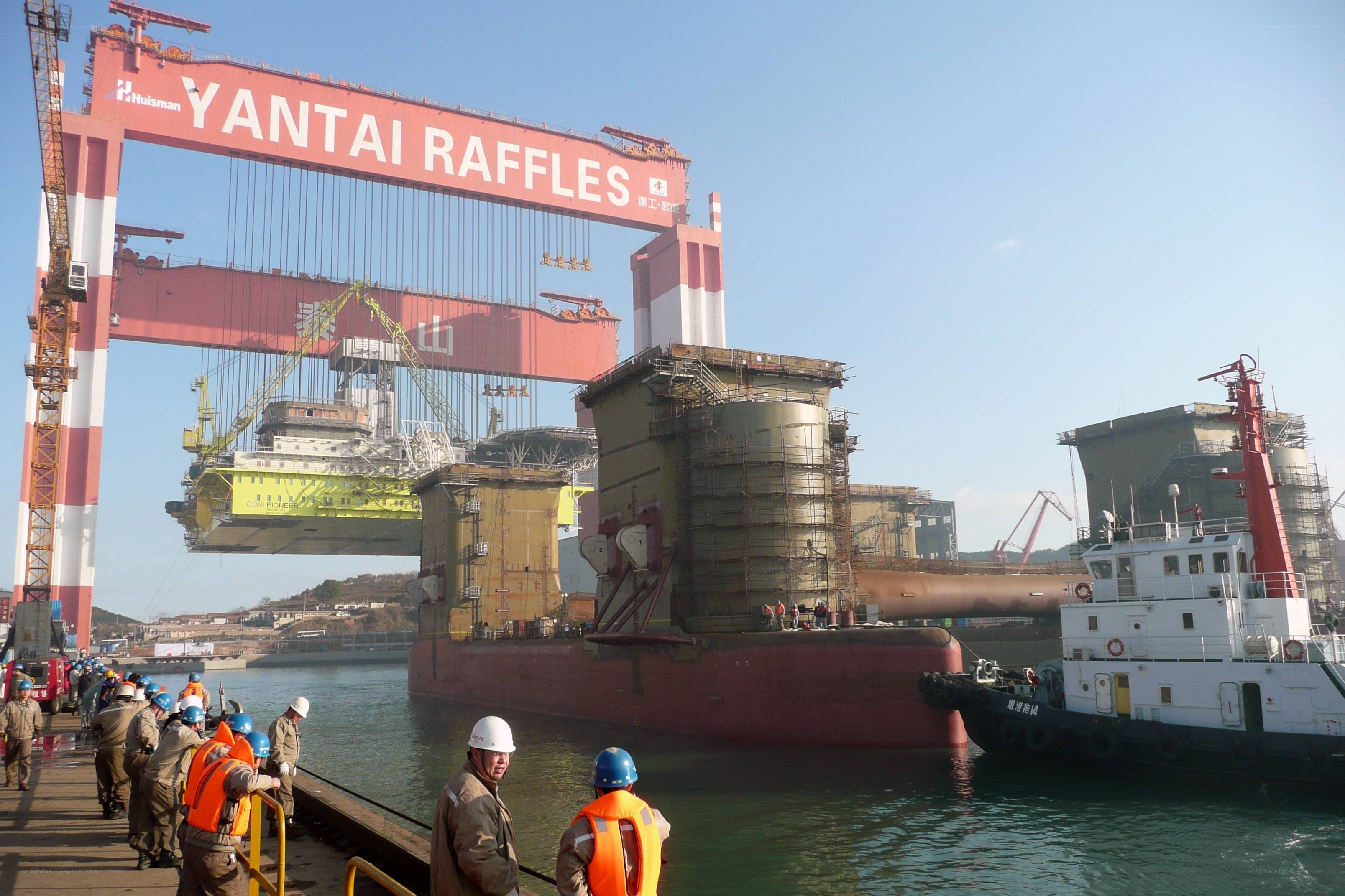 Yantai Raffles shipyard operations