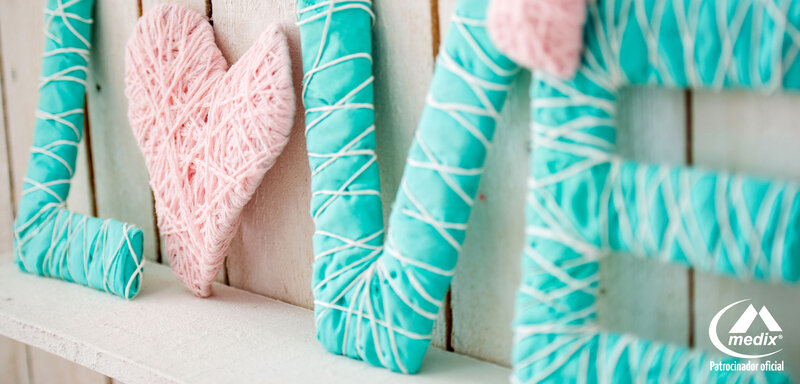 Yarn-wrapped Letters