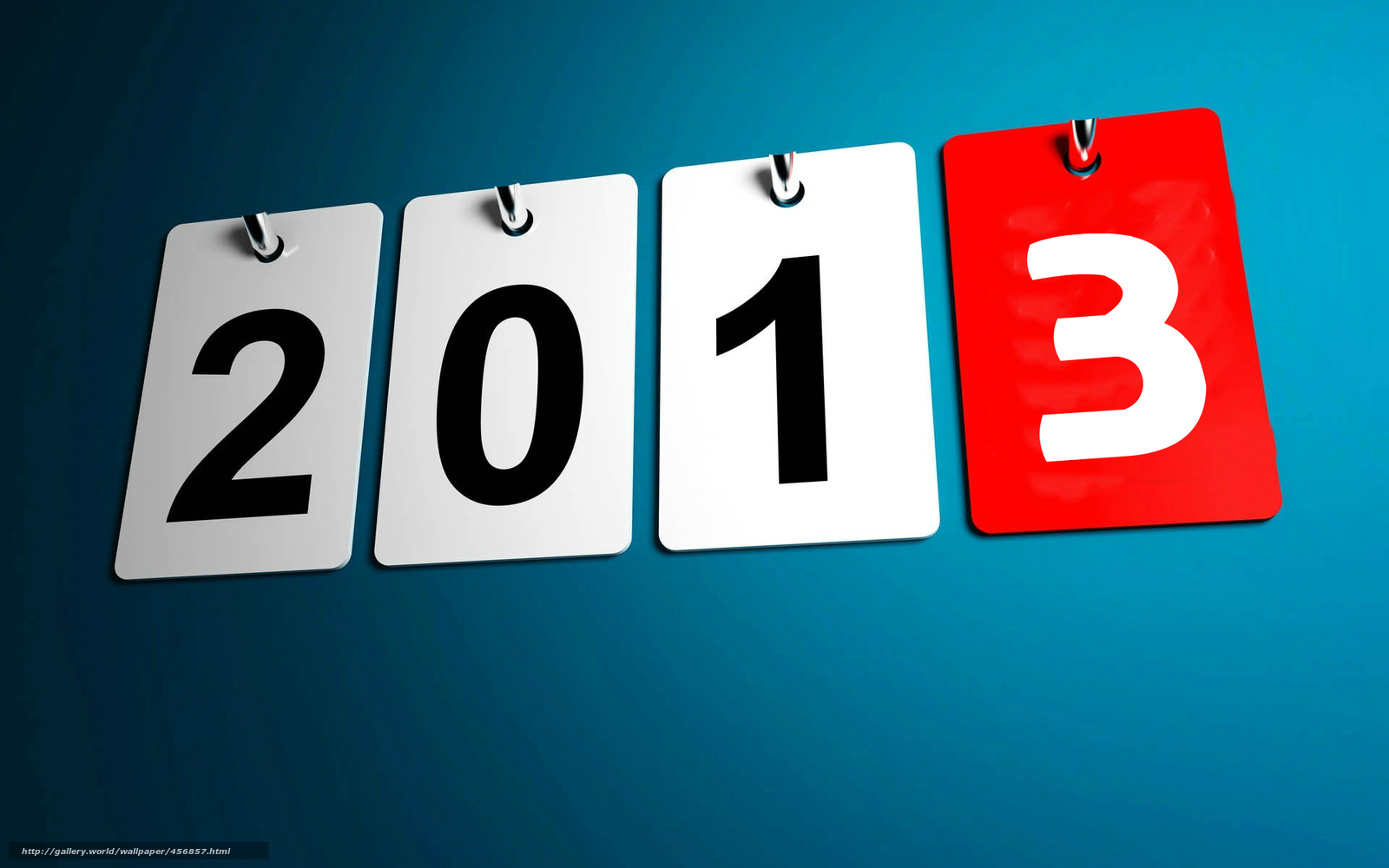 Year 2013 calendar display