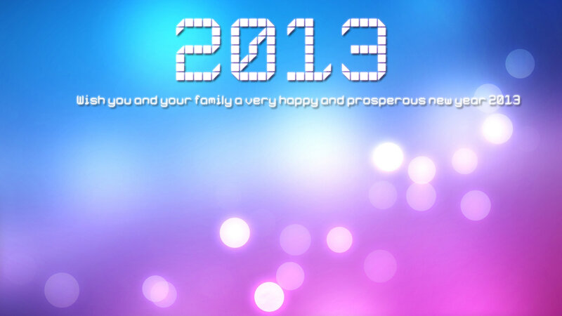 Year 2013 Graphic — Blue