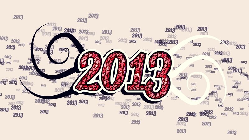 Year 2013 Graphic — Red
