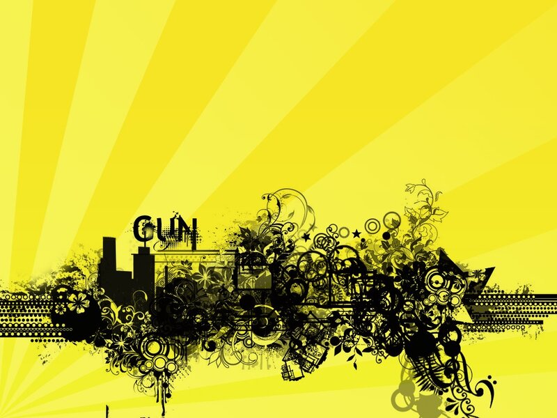 yellow abstract city design