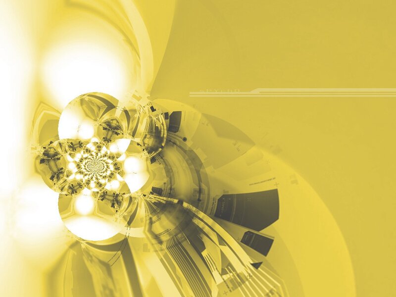 yellow abstract digital art