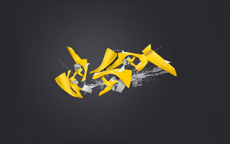 Yellow Abstract Shapes