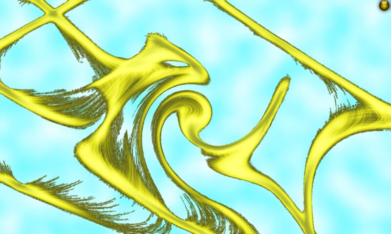 Yellow Abstract Swirls