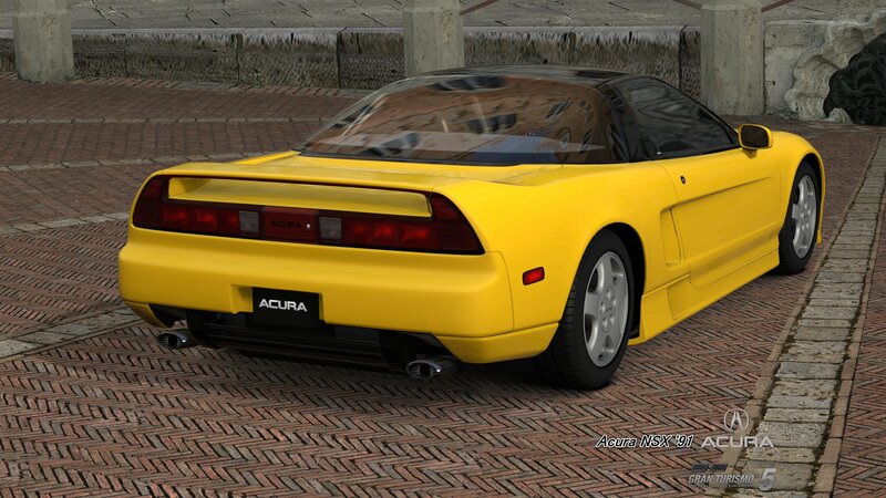 Yellow Acura NSX Car — Static