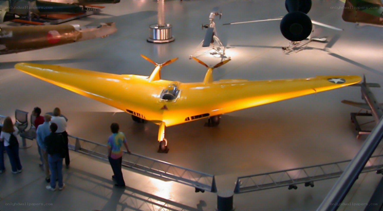 Yellow aircraft on display