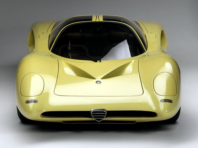 yellow Alfa Romeo race car