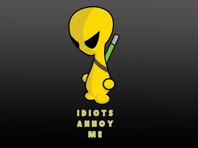 yellow alien with weapon