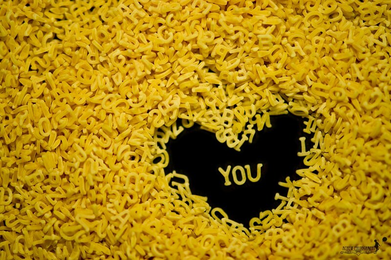 Yellow Alphabet Pasta