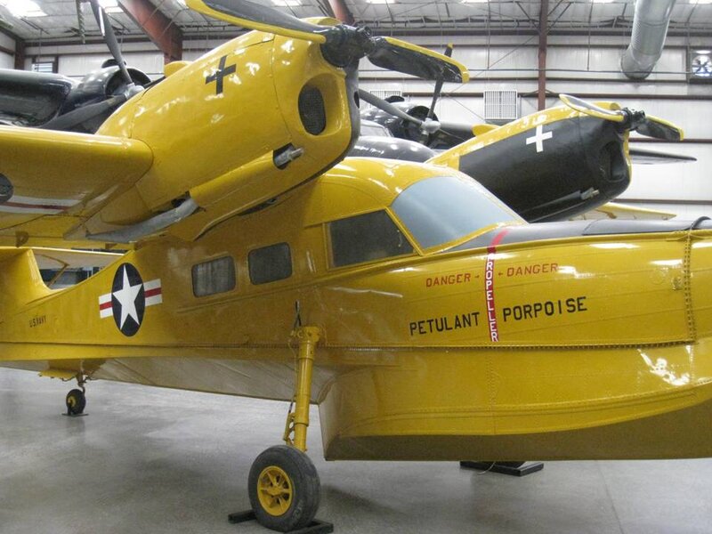 Yellow Amphibious Aircraft