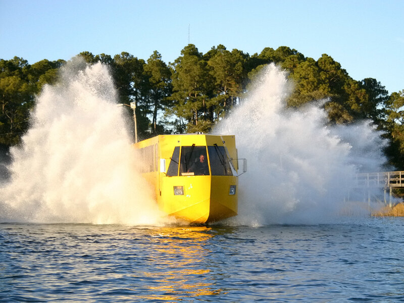 Yellow Amphibious Vehicle