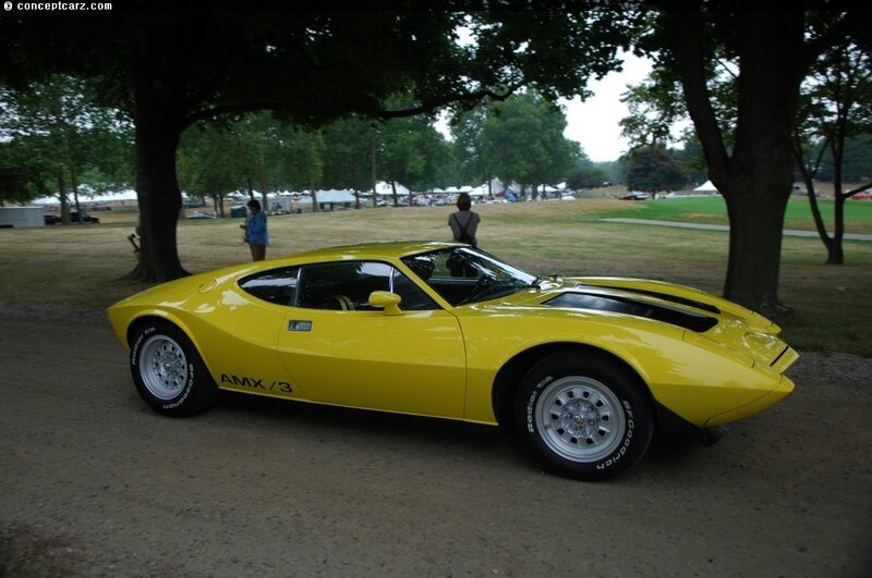 Yellow AMX/3 sports car