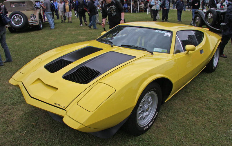 Yellow AMX/3 sports car